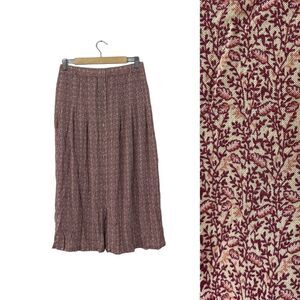 Vintage Telluride Clothing Co Large Button Front Midi A-Line Botanical Womens